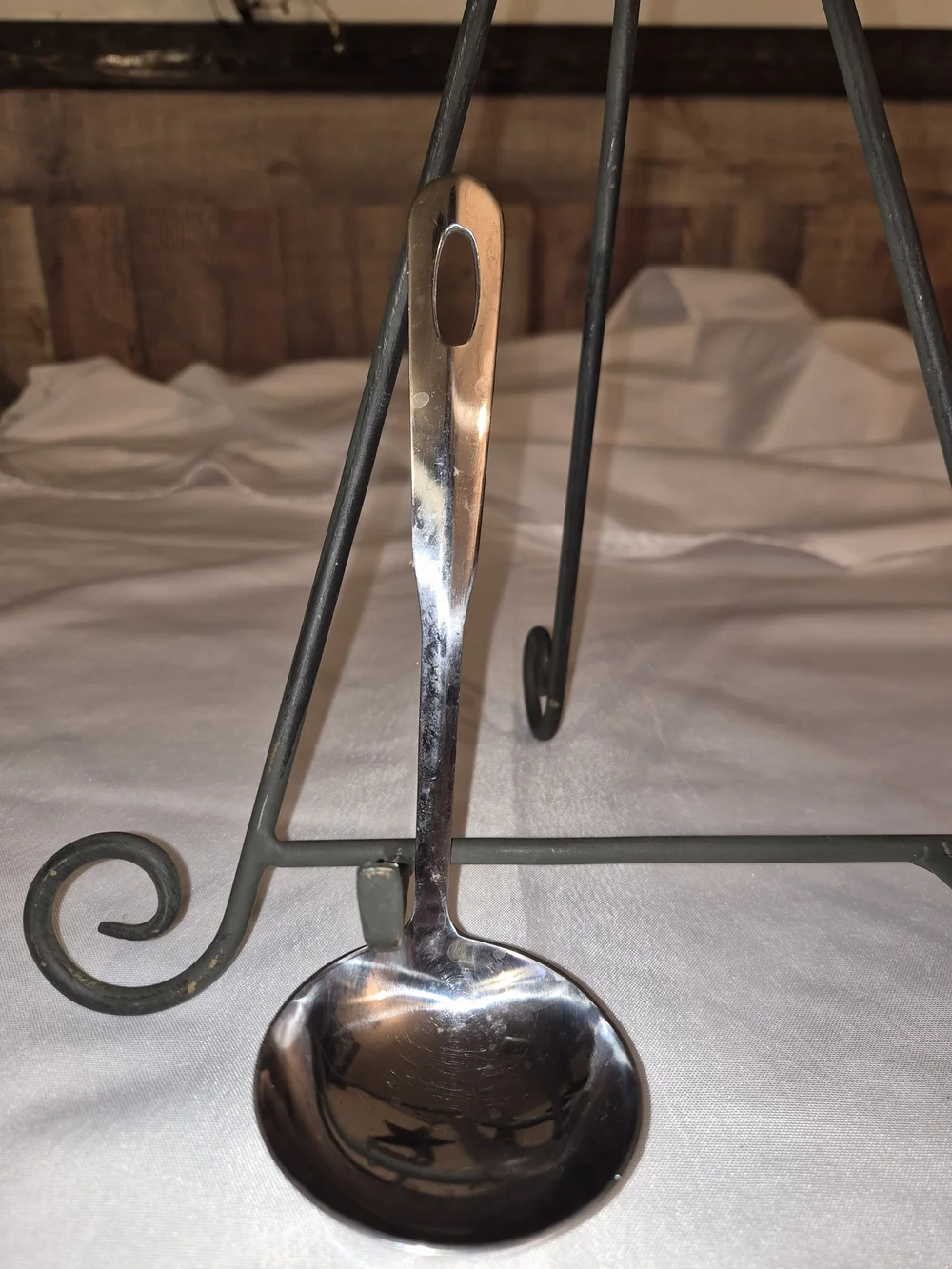 Stainless Steel Ladle - Shiny Silver Serving Spoon